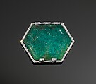 Aigrette, Cartier (French, founded Paris, 1847), Platinum, set with emeralds and diamonds